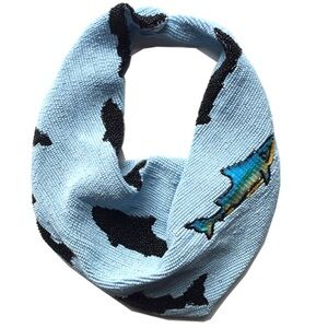 NWT Mignonne Gavigan Beaded Shark Scarf